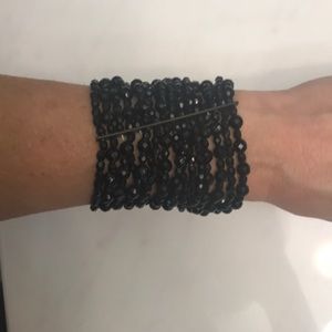 Black beaded bracelet